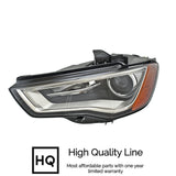 Driver Side Bi-Xenon (HID) Headlight Lens Housing For Audi A3 2015 - 2016